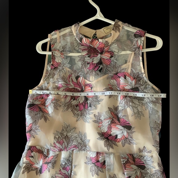 MOULINETTE SOEURS TERRACE SWING SHEER PEPLUM BLOUSE WITH CAMI SIZE 6 - Picture 10 of 10